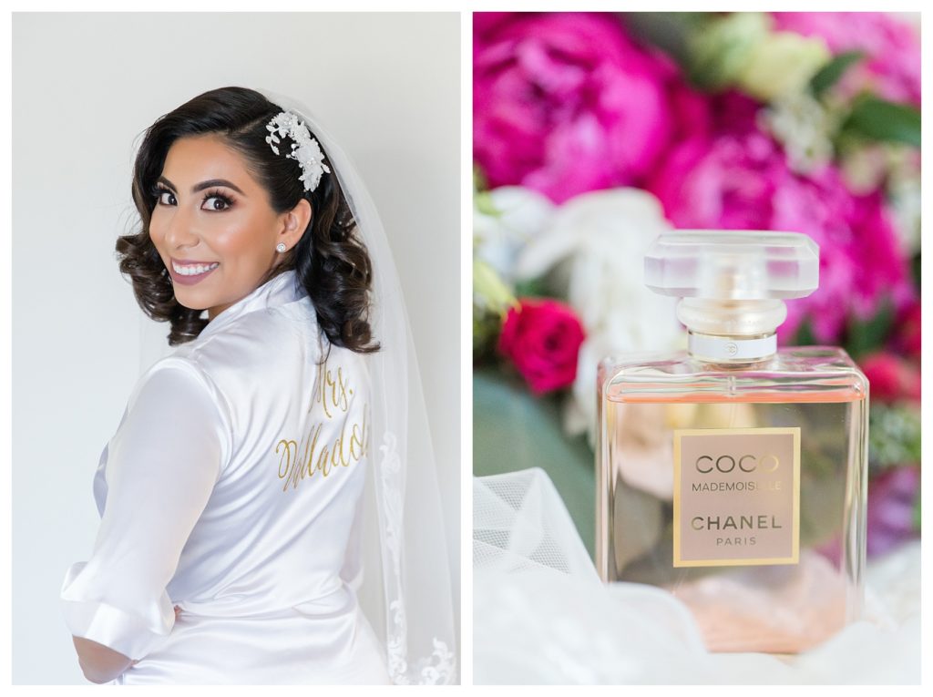 Rancho Janitzio Wedding - beautiful bride and her perfume