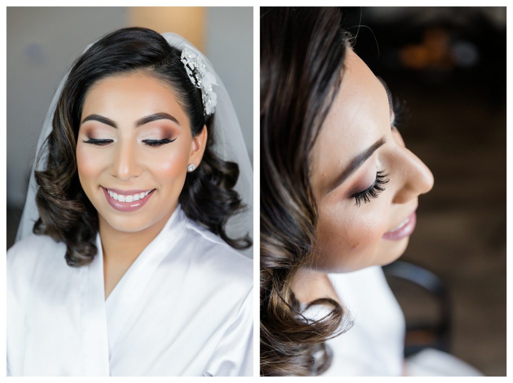 Rancho Janitzio Wedding - bride having her makeup done