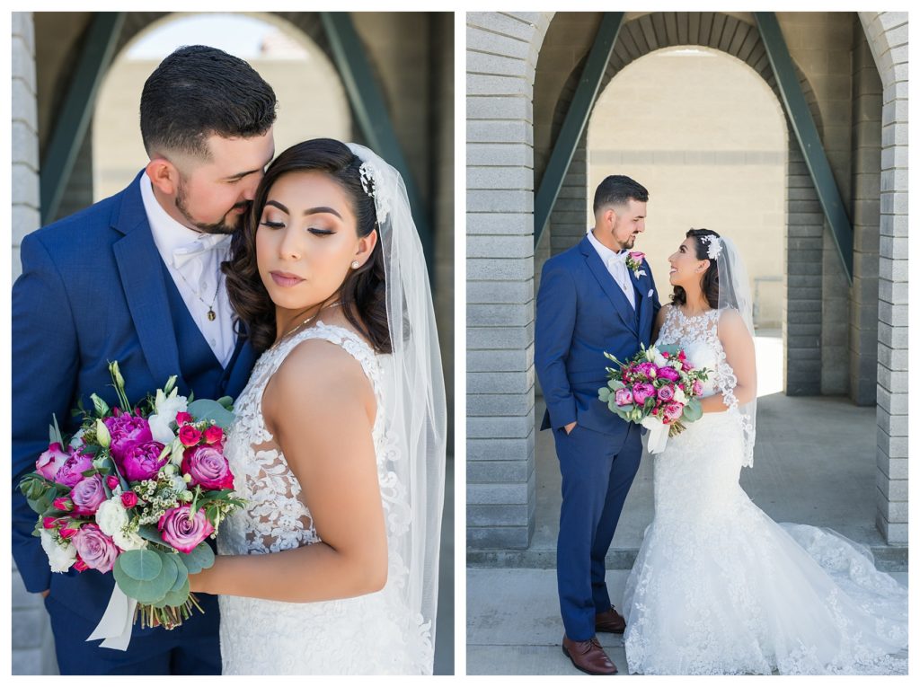 Rancho Janitzio Wedding - bride and groom in color