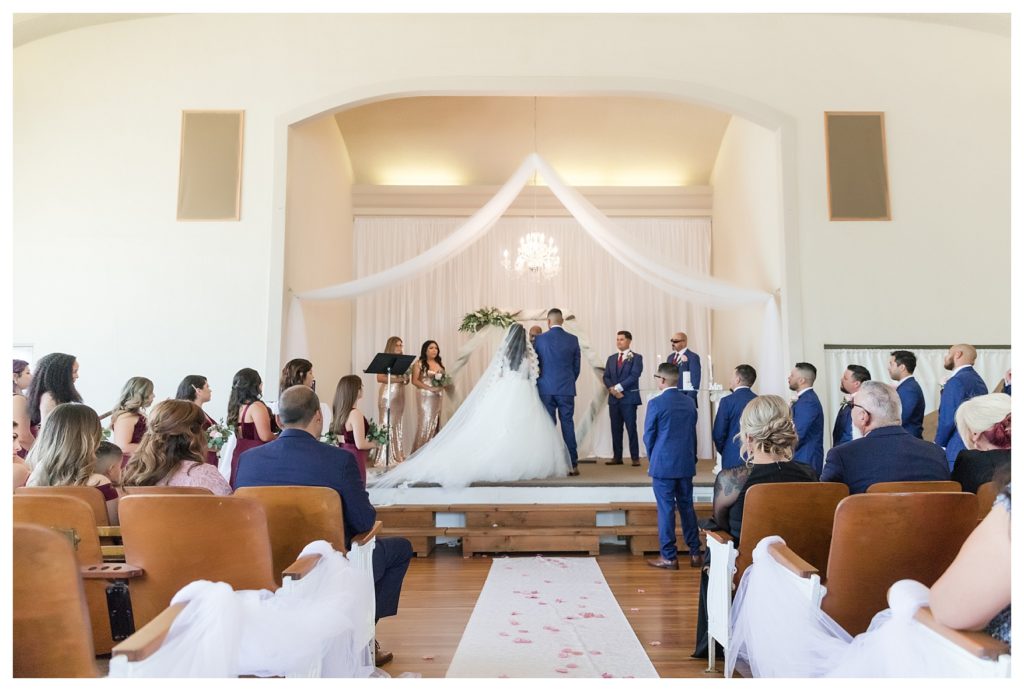wide angle photo of The Old Town Chapel wedding
