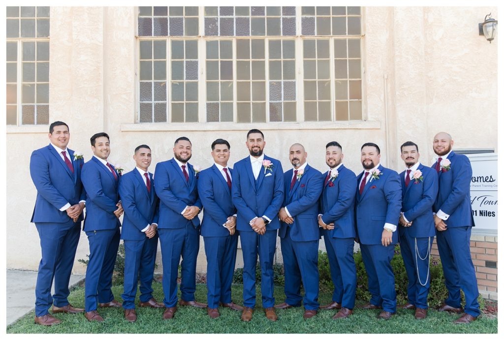 groomsmen at The Old Town Chapel wedding