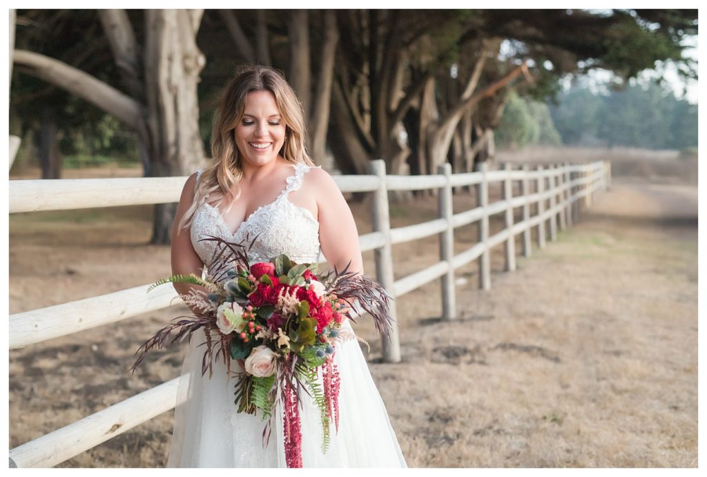 bridal portrait for a Big Sur elopement