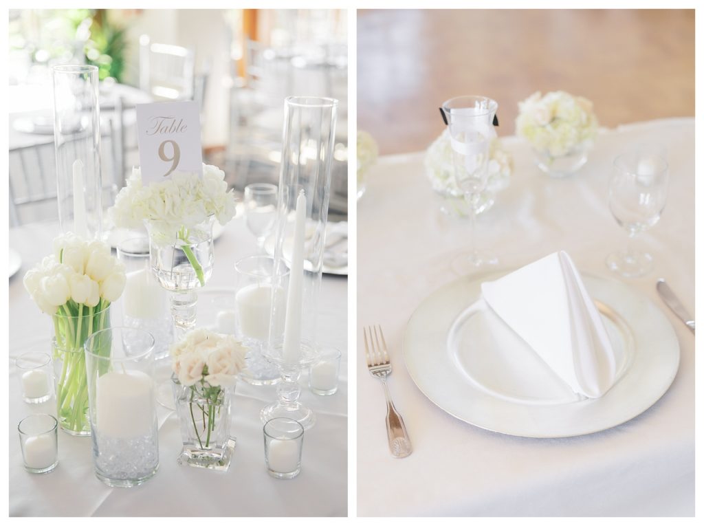 beautiful table settings at a Rio Bravo Country Club wedding